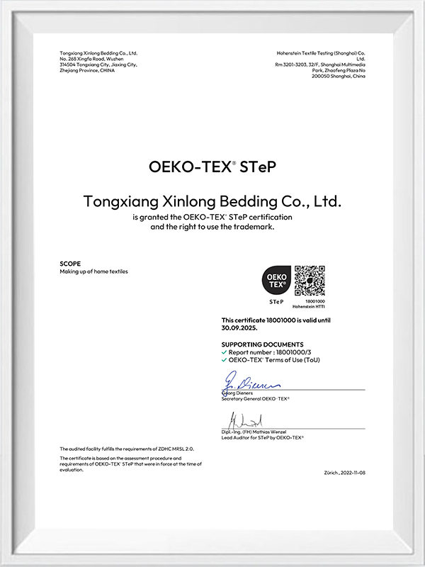 OEKO-TEX® STEP CERTIFIFACIJA